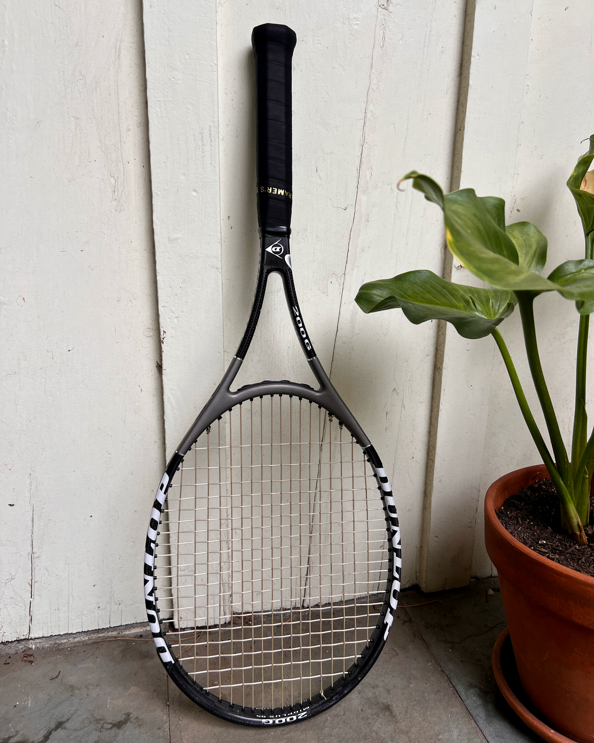 ラケット(硬式用) DUNLOP MUSCLE WEAVE 200G 95 DUNLOP MUSCLE WEAVE 200G ORIGINAL V RARE L4 Tennis racket